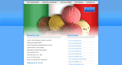 Desktop Screenshot of fagyicentrum.hu